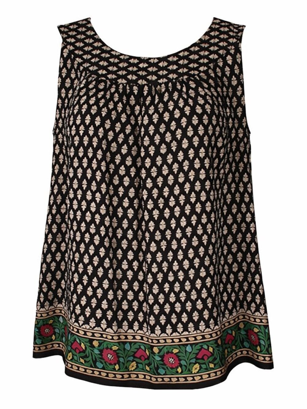 Anna Sui for Anthropologie 100% Silk Print Blouse Bow Back Size S